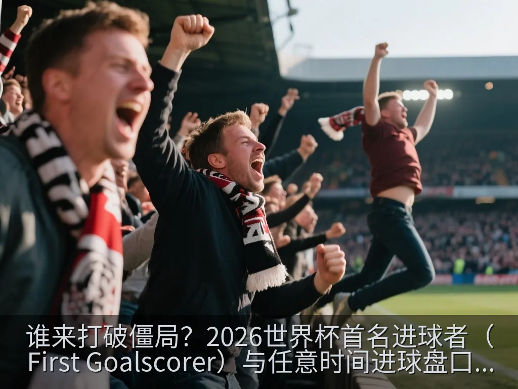 Generic soccer player celebrating a goal on a green pitch under stadium lights